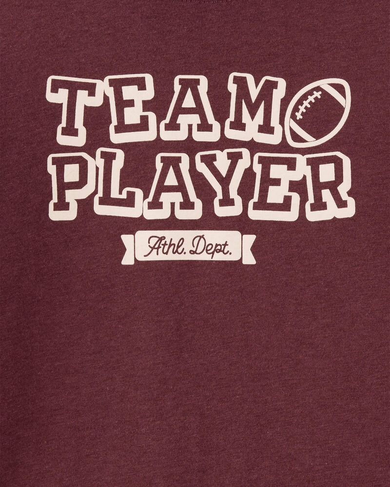 Toddler Boy Team Player Football Long-Sleeve Graphic Tee - Red, image 2 of 3 slides