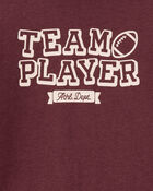 Toddler Boy Team Player Football Long-Sleeve Graphic Tee - Red, image 2 of 3 slides