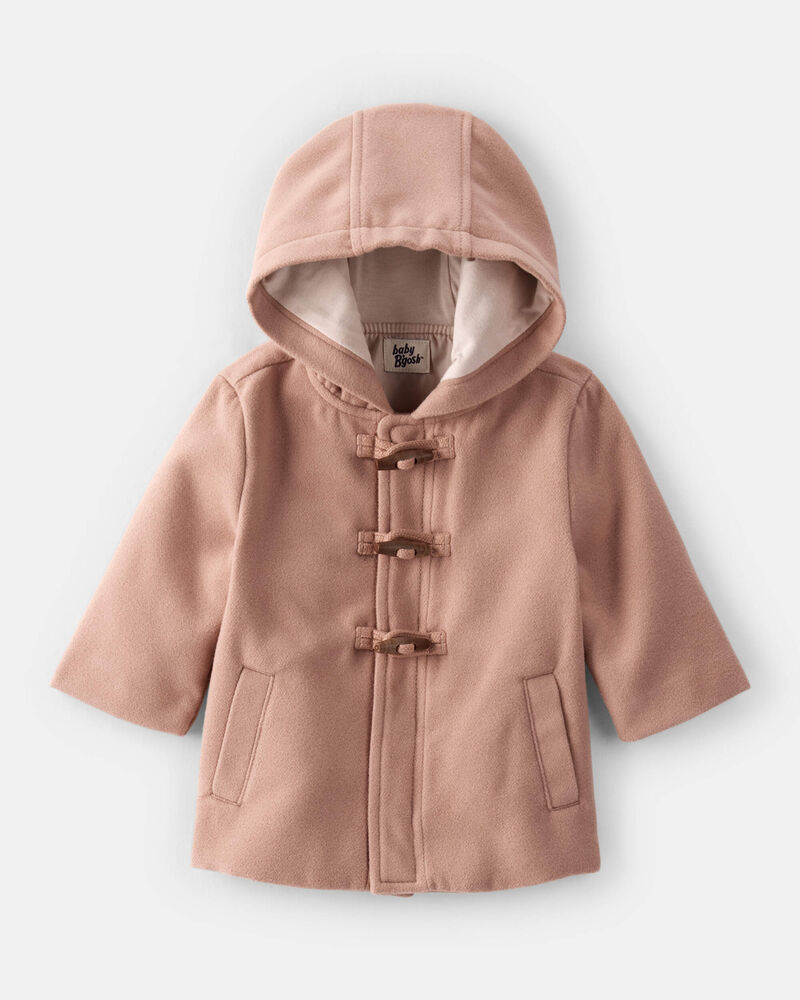 Baby Boy Long-Sleeve Hooded Fashion Jacket - Brown, image 1 of 4 slides