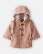 Baby Boy Long-Sleeve Hooded Fashion Jacket - Brown, image 1 of 4 slides