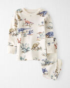 Baby Dinosaur Print Organic Cotton Pajamas Set, image 1 of 4 slides