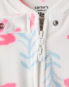 Baby Girl Floral DreamPlush Snug Fit 1-Piece Pajamas, image 2 of 4 slides