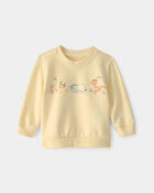 Baby Disney&copy; Winnie the Pooh Embroidered French Terry Pullover Sweatshirt - Yellow, image 6 of 7 slides