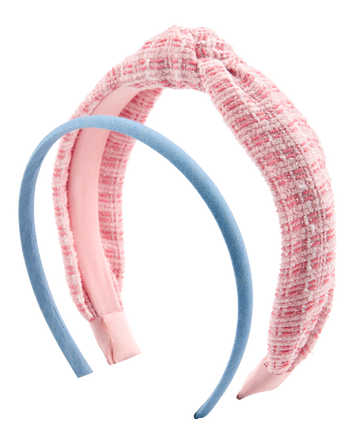 Girls 2-Pack Headbands - Pink, 