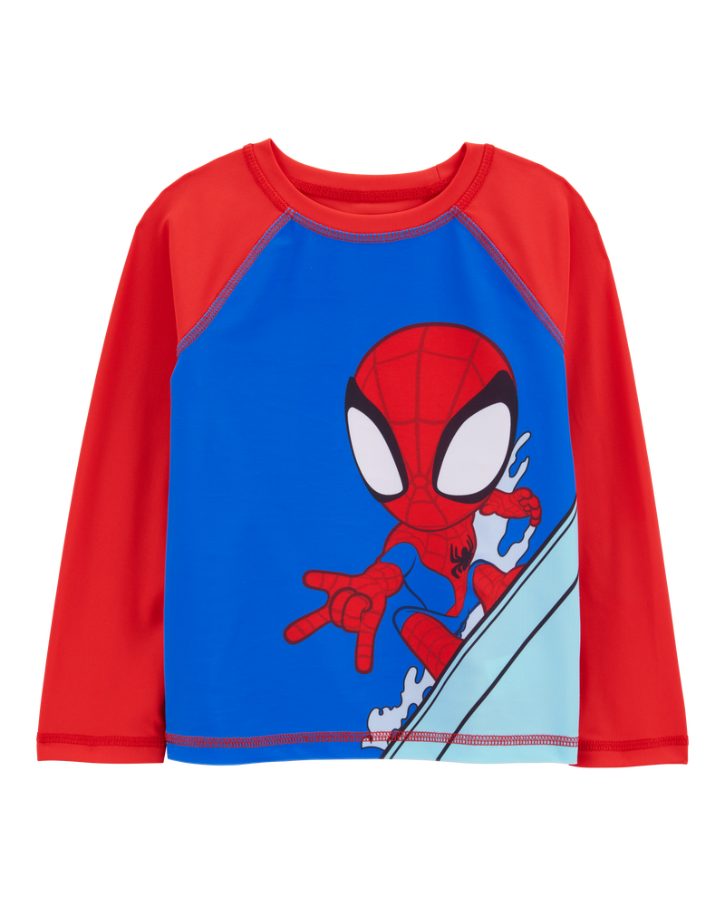 Toddler 2-Piece Spider-Man Rashguard & Swim Trunk Set, image 2 of 6 slides