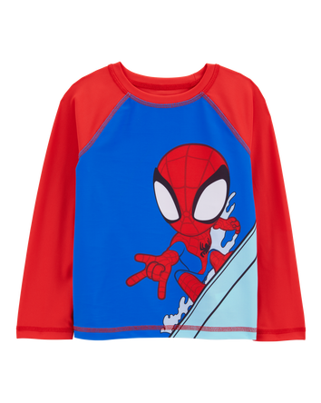 Toddler 2-Piece Spider-Man Rashguard & Swim Trunk Set, 