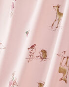 Toddler Girl Deer & Floral Print PurelySoft Long-Sleeve 2-Piece Pajamas - Pink, image 2 of 6 slides