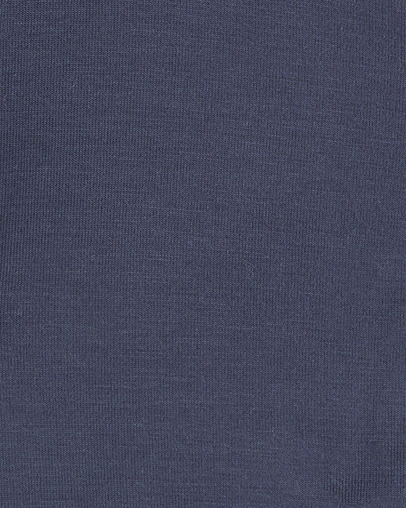 Baby Boy Zip-Up PurelySoft Sleep & Play Pajamas - Navy, image 4 of 6 slides