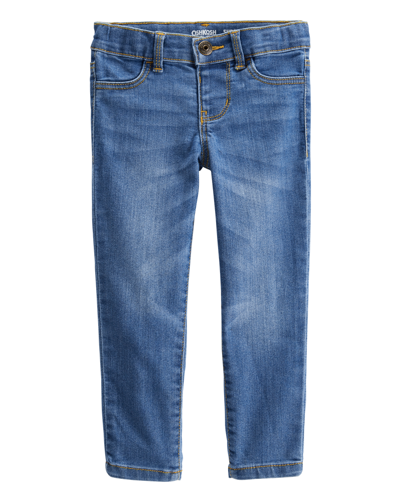 Toddler Medium Blue Wash Super Skinny-Leg Jeans, image 1 of 4 slides