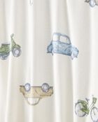 Baby Boy Car Print 2-Way Zip PurelySoft Sleep & Play Pajamas - Ivory, image 3 of 6 slides