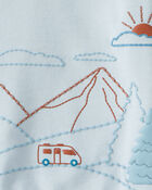 Toddler Boy 2-Piece DayDream Fleece Mountain Pullover & Pant Set - Blue, image 5 of 6 slides