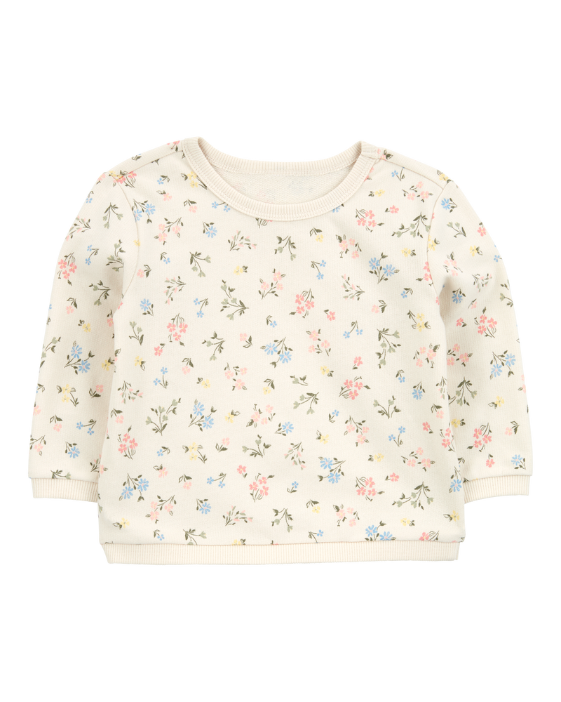 Baby 4-Piece French Terry Mix-and-Match Outfit Set - Pink/Ivory, image 7 of 11 slides