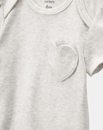 Baby Girl 5-Pack Floral Horses Short-Sleeve Cotton Bodysuits - Pink/Green, 