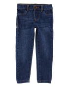 Toddler Dark Blue Wash Super Skinny-Leg Jeans, image 1 of 4 slides