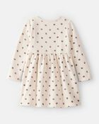 Toddler Girl DayDream Fleece Holly Knit Dress - Cream, image 2 of 4 slides