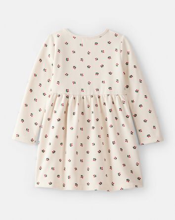 Toddler Girl DayDream Fleece Holly Knit Dress - Cream, 