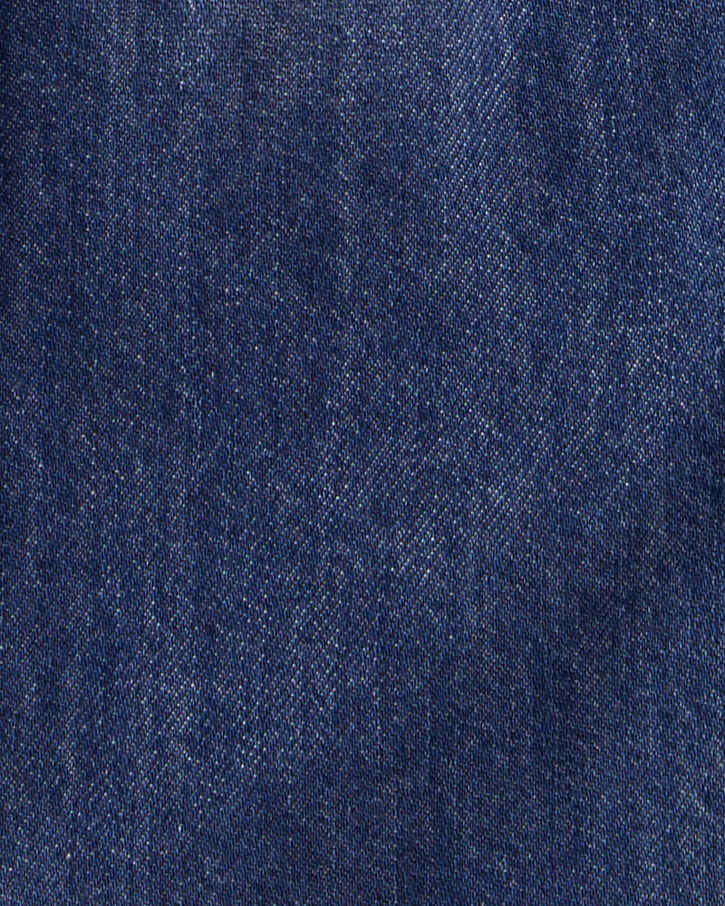 Toddler Boy  Wide-Leg Pull-On Denim Jeans - Dark Wash, image 3 of 4 slides