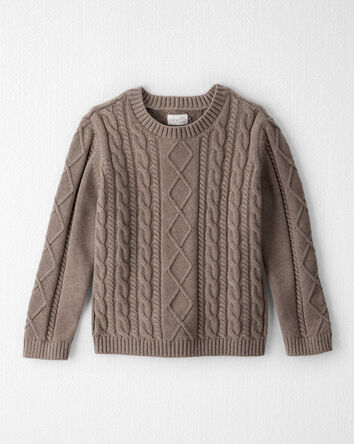 Organic Cotton Cable Knit Sweater, 