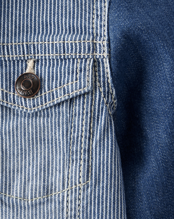 Baby Vintage Inspired Hickory Denim Jacket - Medium Wash, 