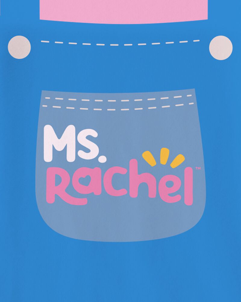 Toddler Girl Ms. Rachel Short Sleeve Graphic Tee - Pink/Blue, image 2 of 2 slides