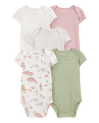 Baby 5-Pack Seahorse Short-Sleeve Bodysuits, image 1 of 7 slides