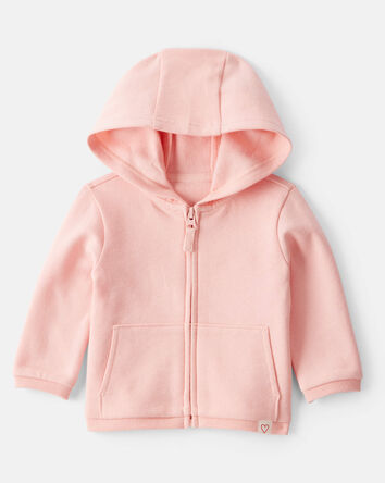 Baby Girl DayDream Fleece Long-Sleeve Zip-Up Jacket - Pink, 