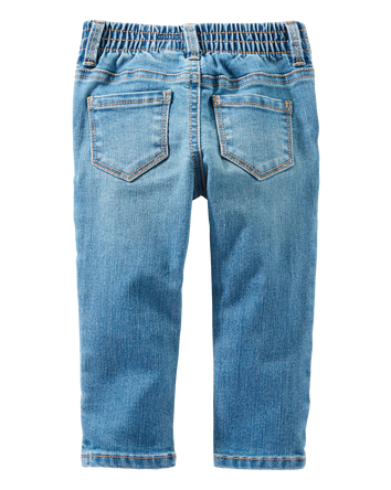 Baby Medium Blue Wash Skinny-Leg Jeans, 