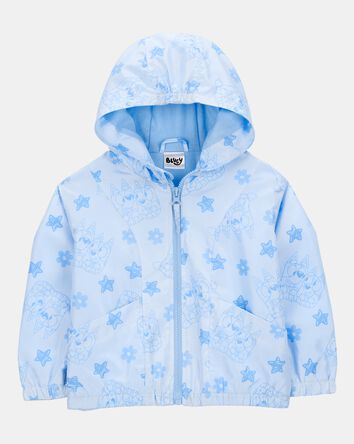 Toddler Girl Bluey Windbreaker Jacket - Blue, 