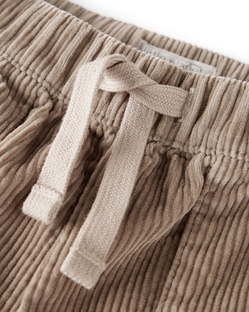 Toddler Organic Cotton Corduroy Drawstring Pants, image 5 of 7 slides