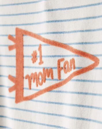 Baby Boy Mom Fan Long-Sleeve Graphic Bodysuit, 