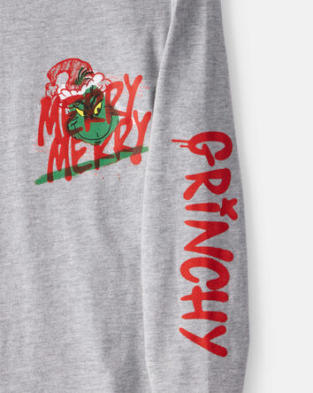 Boys Dr. Seuss&trade; The Grinch Long-Sleeve Graphic Tee - Grey, 