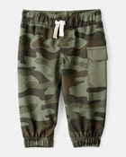 Baby Boy Camping Camo Cotton Long-Sleeve Bodysuit & Pant Set - Green/Beige, image 2 of 6 slides