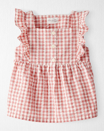 Toddler Gingham Top Made With Organic Cotton, 
