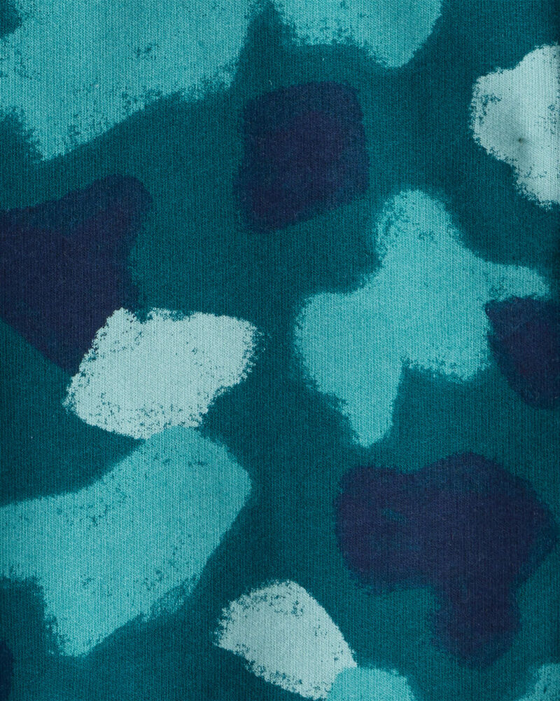 Baby Boy Camo Hoodie - Teal, image 2 of 3 slides