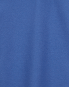 Toddler Boy Pique Uniform Polo Shirt - Blue, image 2 of 3 slides