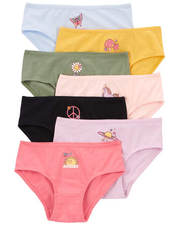 Toddler 7-Pack Weekdays Hipster Stretch Cotton Undies, 