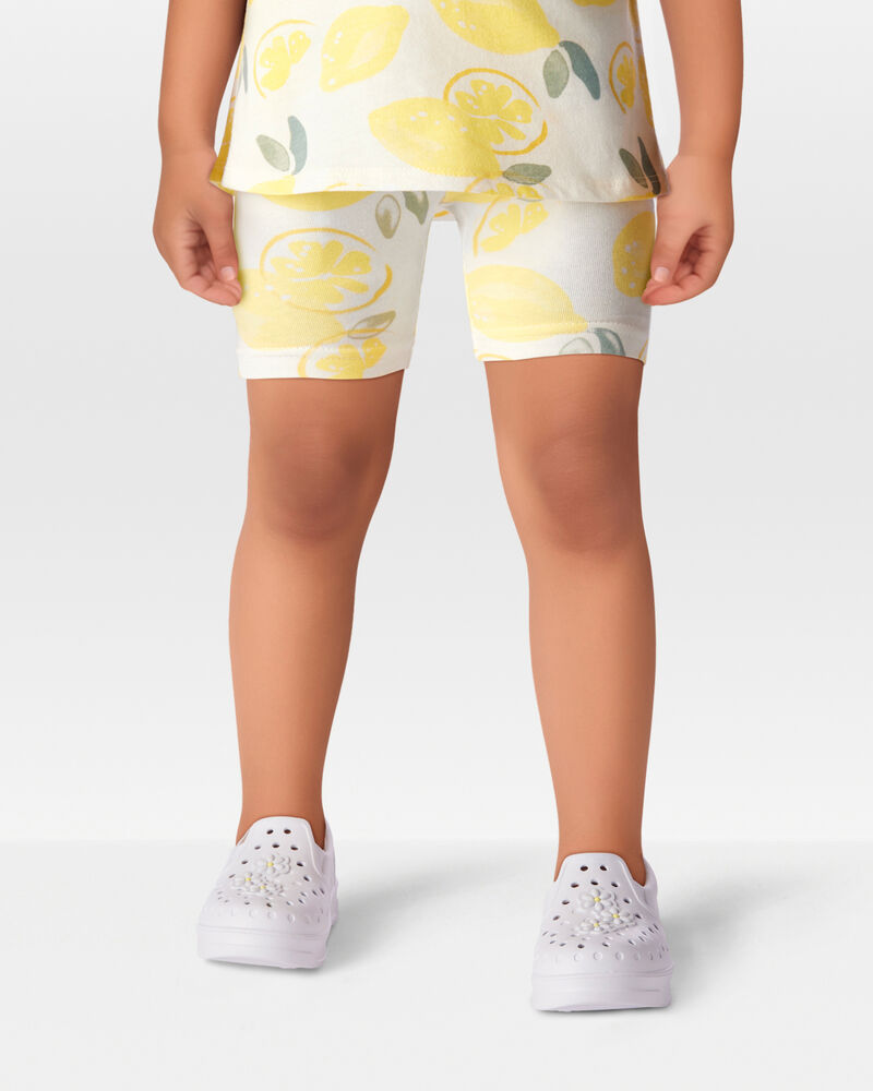 Toddler 2-Piece Lemon Tank & Bike Shorts Set - Yellow/White
, image 7 of 8 slides