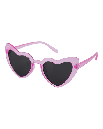Kid Heart Frame Sunglasses - Pink, 