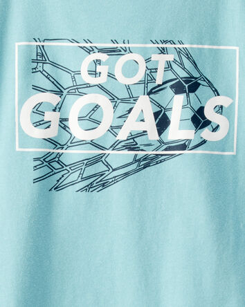 Boys Got Goals Short-Sleeve Graphic Tee - Blue, 