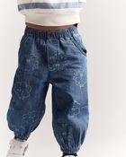 Toddler Squish Jump Rope Jogger in Denim - Blue, image 4 of 7 slides