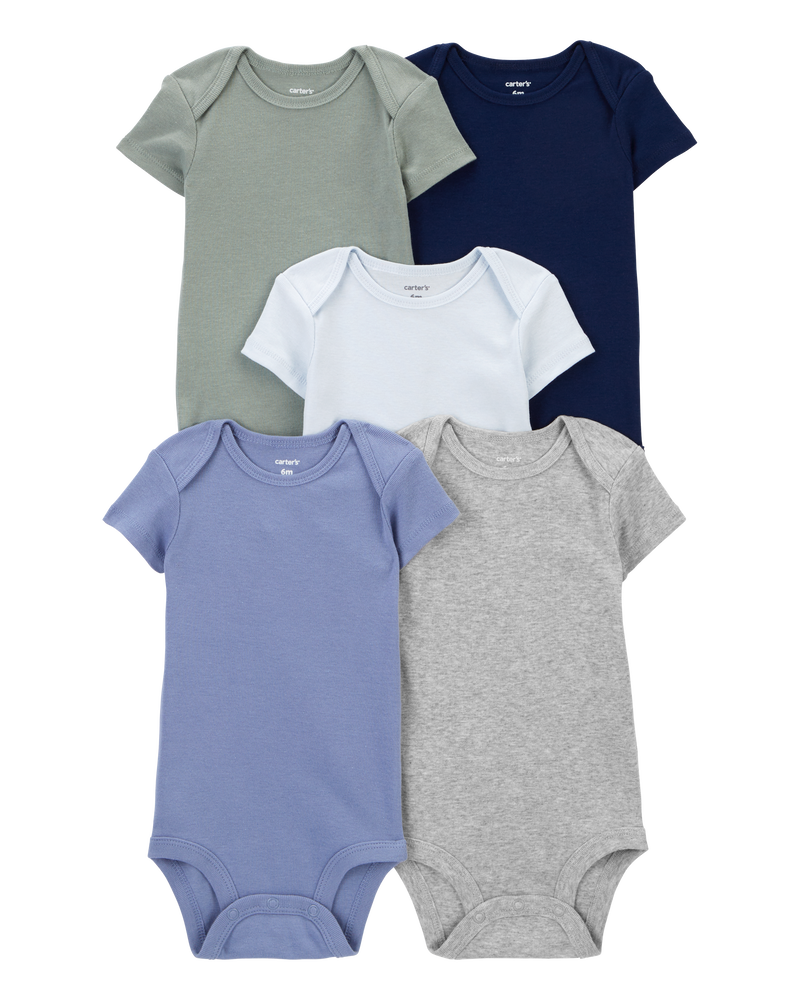 Baby 5-Pack Short-Sleeve Bodysuits, image 1 of 8 slides