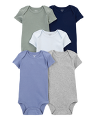 Baby 5-Pack Short-Sleeve Bodysuits, image 1 of 8 slides