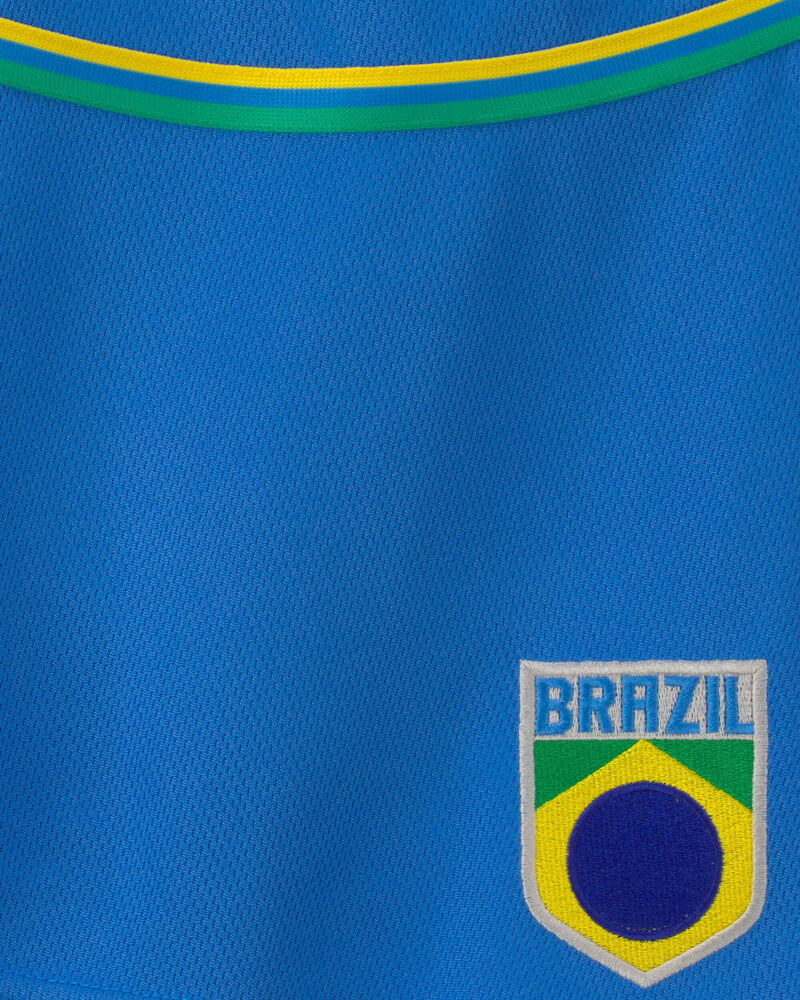 Girls Umbro Brazil Active Skort - Blue/Yellow/Green, image 4 of 4 slides