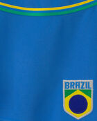 Girls Umbro Brazil Active Skort - Blue/Yellow/Green, image 4 of 4 slides