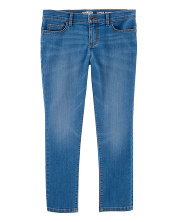 Kid Medium Blue Wash Plus-Fit Skinny-Leg Jeans, 