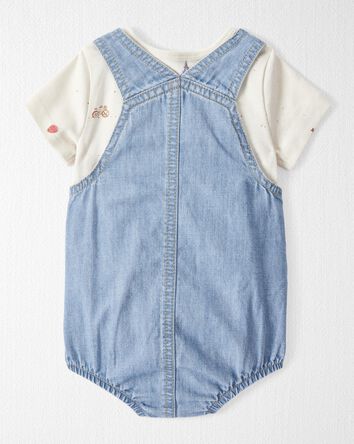 Baby Organic Cotton Chambray Bubble Set, 