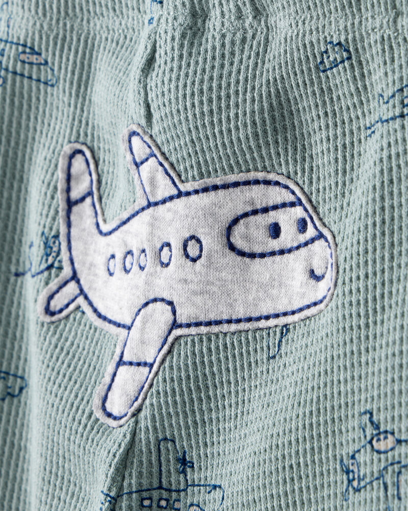 Baby Boy 3-Piece Airplane Print Long-Sleeve Bodysuit & Pant Set - Blue, image 5 of 6 slides