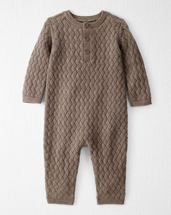 Baby Organic Cotton Sweater Knit Jumpsuit, 