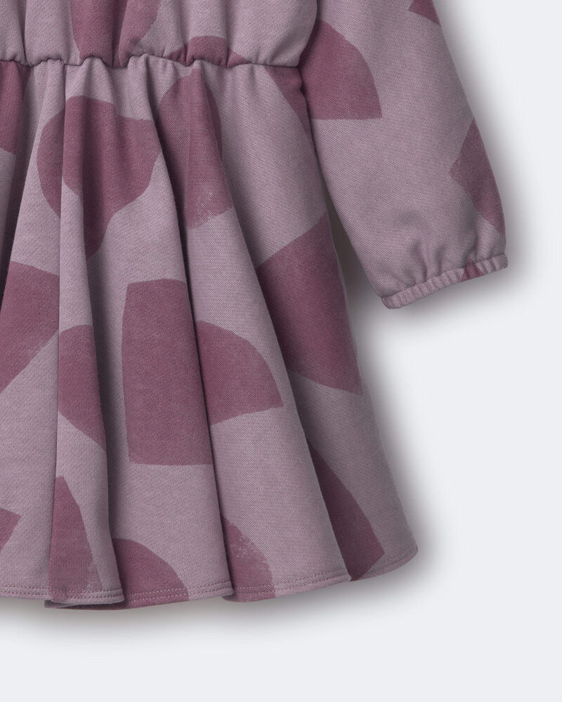 Toddler Girl Avenue Twirl&trade; Dress with Shapes - Mauve, image 6 of 6 slides