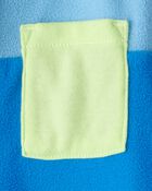 Baby Boy Color Block Fleece Long-Sleeve Jumpsuit - Blue, image 3 of 4 slides